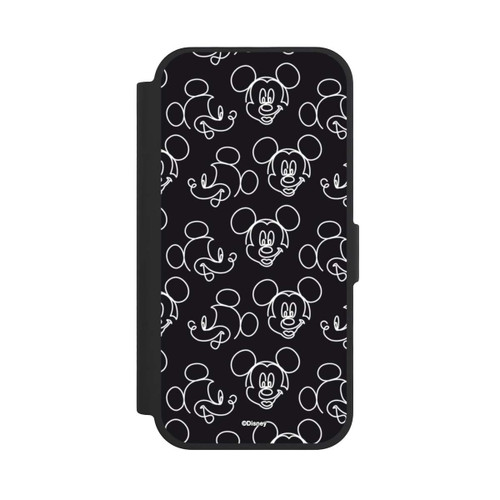  NIVOflip Disney Mickey Faces Black Line Art Pattern