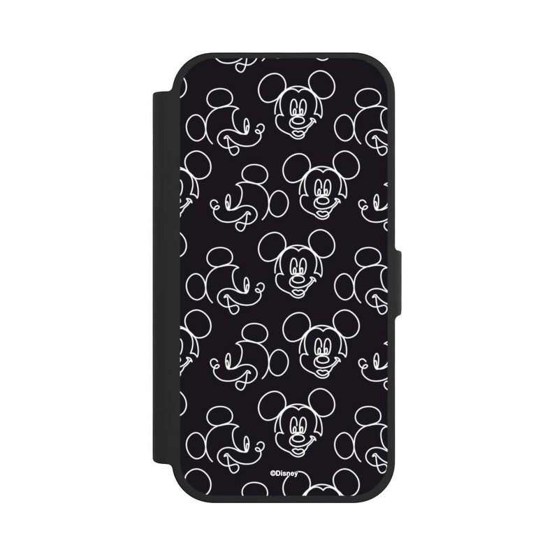 iPhone 17 NIVOflip Disney Mickey Muster Schwarz