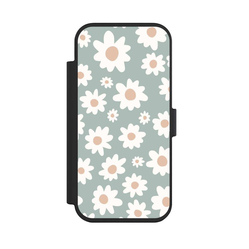 iPhone Air NIVOflip Daisy Flower Seamless Pattern Green