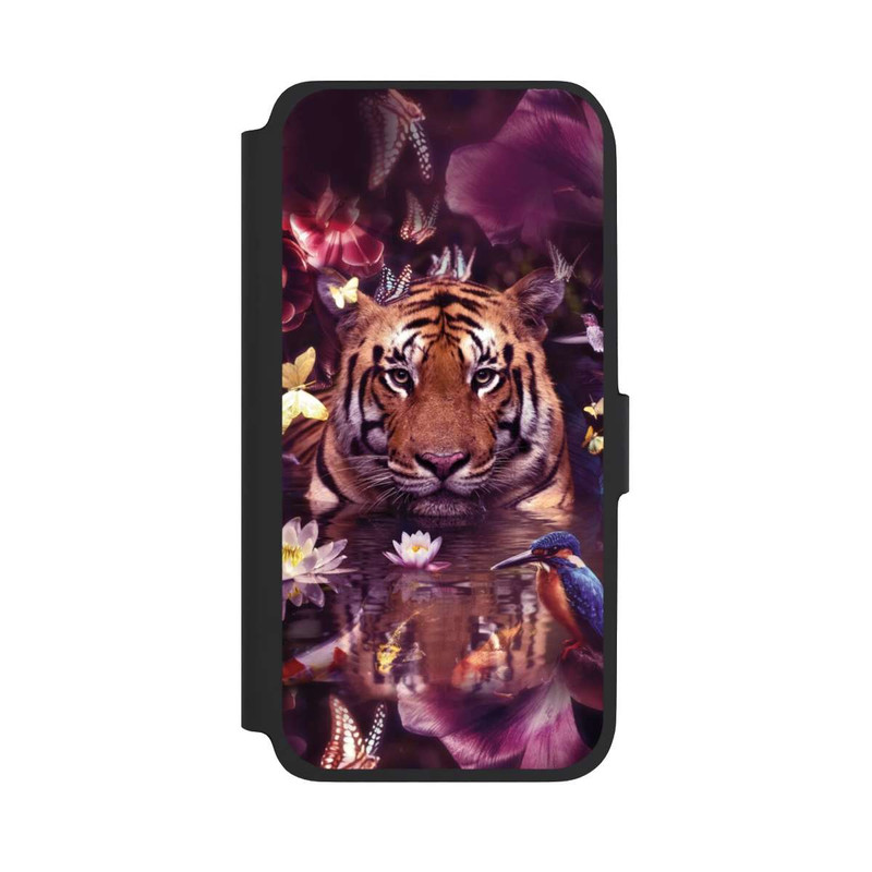 Galaxy A17 5G NIVOflip Tiger flower frame
