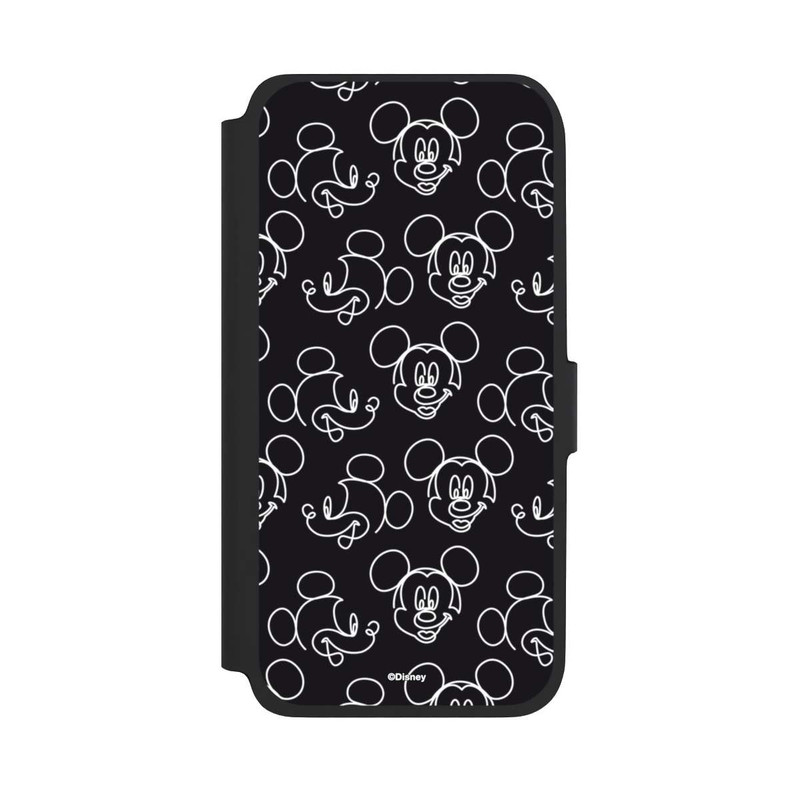 Galaxy A17 5G NIVOflip Disney Mickey Faces Black Line Art Pattern