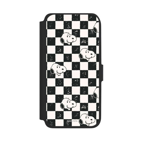Samsung Galaxy A17 5G NIVOflip Snoopy Heads Checked Pattern