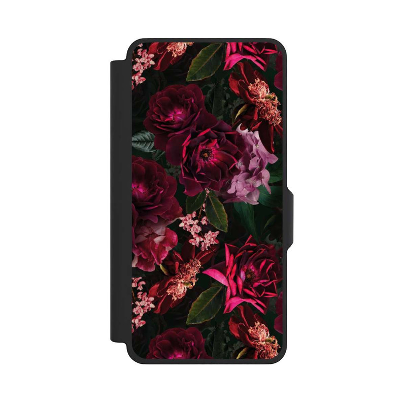 Galaxy S26+ NIVOflip Dark Red and Pink Flowers