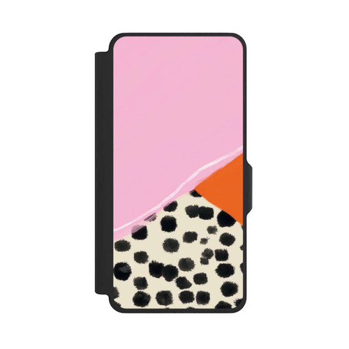 Samsung Galaxy S26+ NIVOflip Pink and Orange Modern Art with Dots