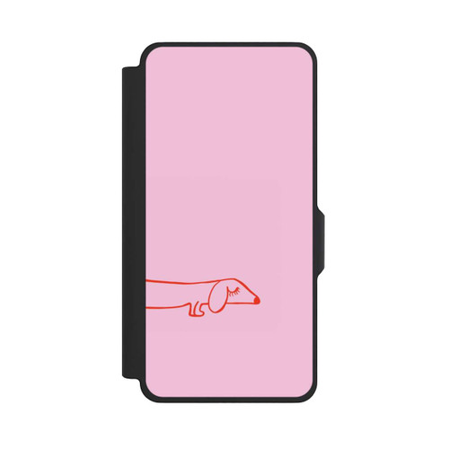 Samsung Galaxy S26+ NIVOflip Dachshund Illustration Pink