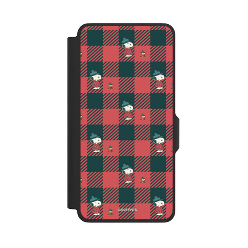 Samsung Galaxy S26+ NIVOflip Peanuts Red Tartan Pattern