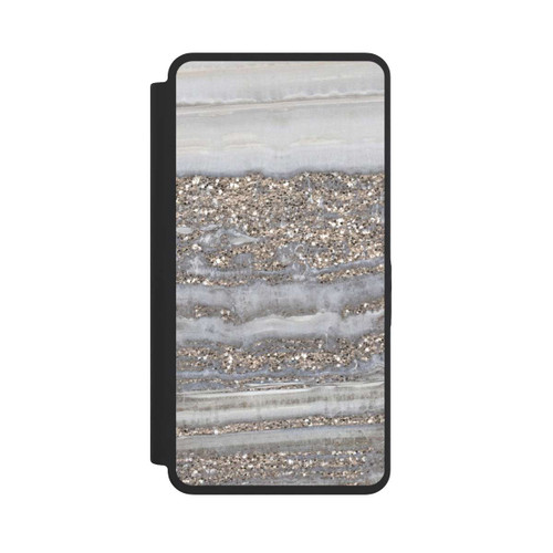 Samsung Galaxy S26 Ultra NIVOflip White Glitter Marble Look