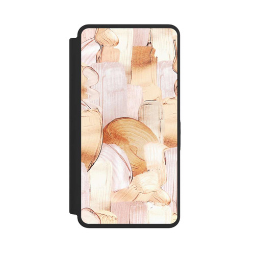 Samsung Galaxy S26 Ultra NIVOflip White/Gold Brush Pattern