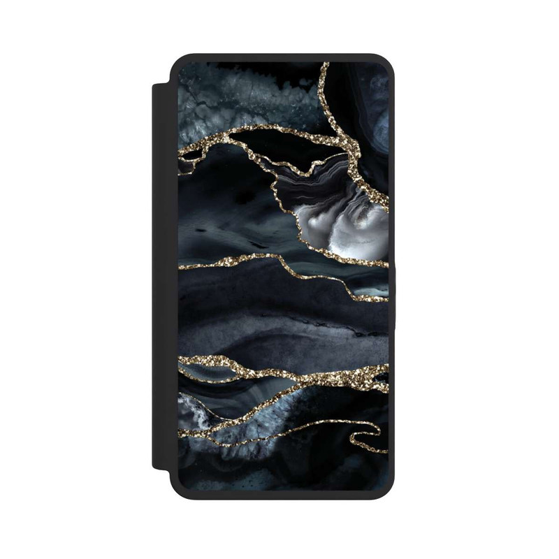 Galaxy S26 Ultra NIVOflip Dark Marble Gold Glitter Look