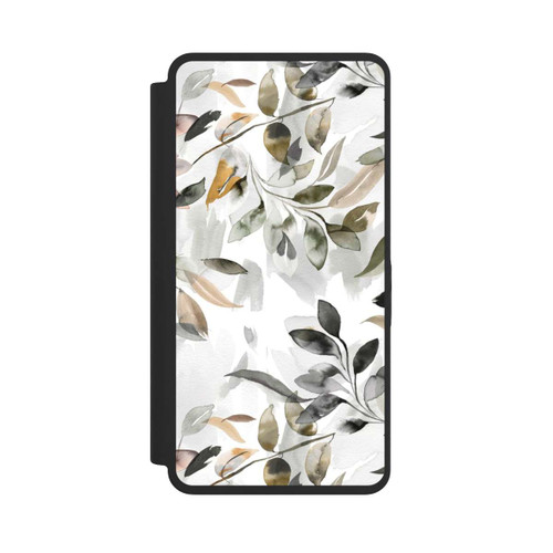 Samsung Galaxy S26 Ultra NIVOflip Watercolor Neutral Leaves
