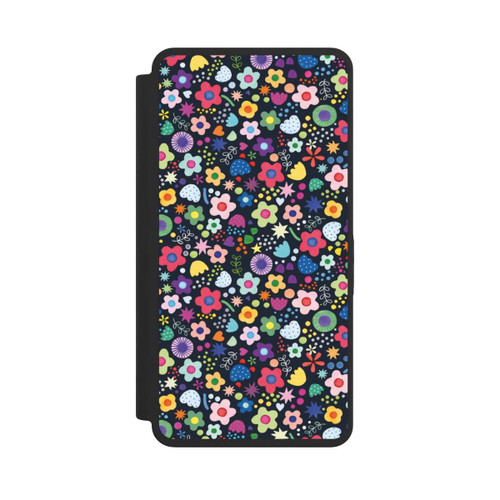 Samsung Galaxy S26 Ultra NIVOflip Psychedelic Flowers Multi Black