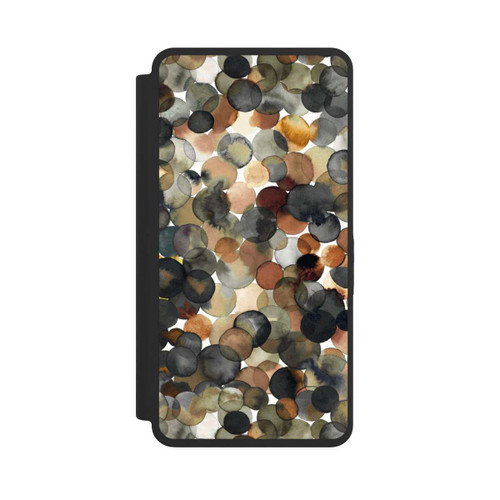 Samsung Galaxy S26 Ultra NIVOflip Watercolor Dots Brown Pattern