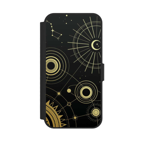 Apple iPhone 17e NIVOflip Black and Gold Look Abstract