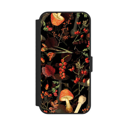 Apple iPhone 17e NIVOflip Mushroom Pattern Black