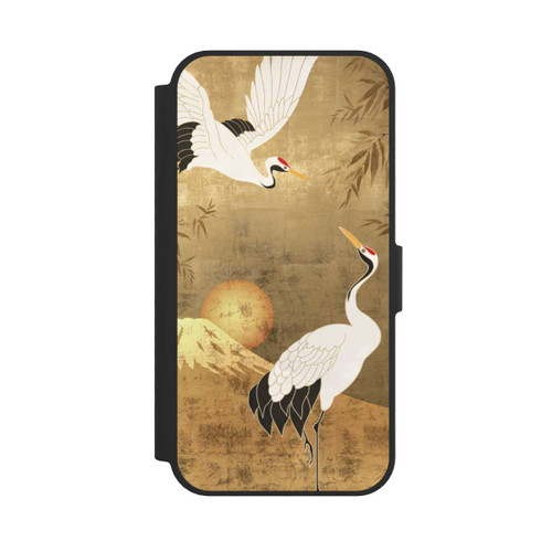 Apple iPhone 17e NIVOflip Cranes Gold Japan 1