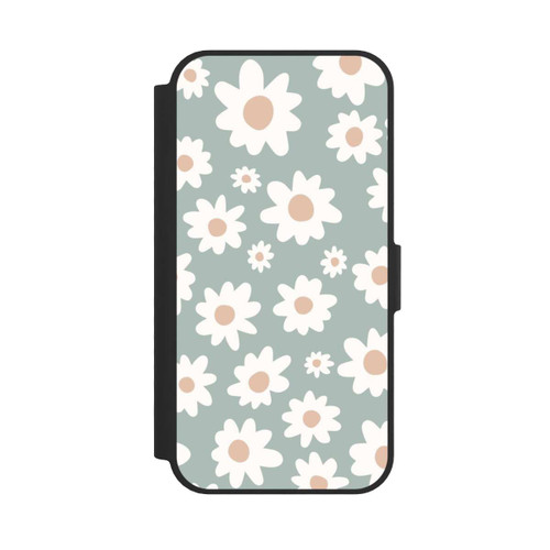 Apple iPhone 17e NIVOflip Daisy Flower Seamless Pattern Green