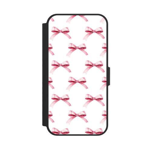 Apple iPhone 17e NIVOflip Pink Bow on White Pattern