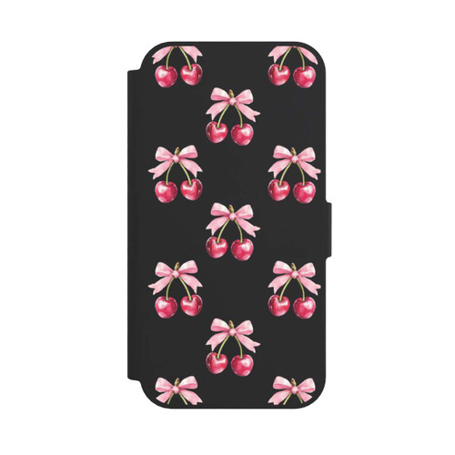Apple iPhone 17e NIVOflip Cherry Bow Pattern Transparent with AI