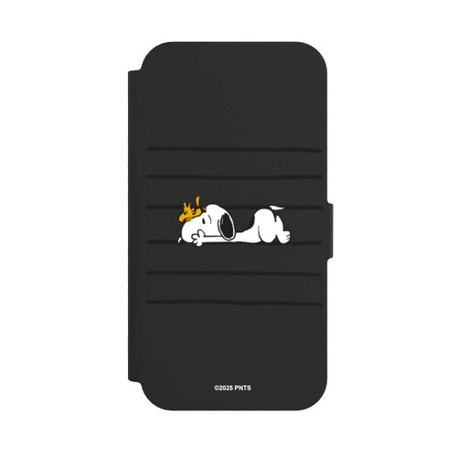 Apple iPhone 17e NIVOflip Snoopy Woodstock Streifen Peanuts Transparent