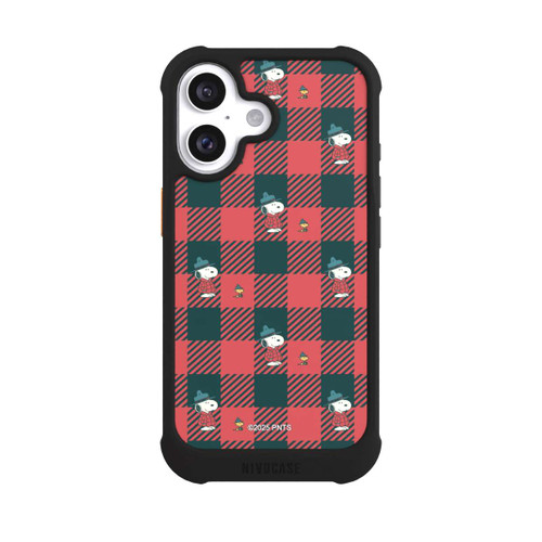 Apple iPhone 16 NIVOmax Peanuts Red Tartan Pattern