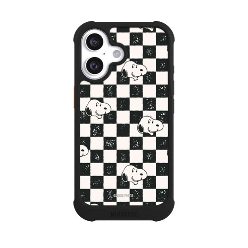 Apple iPhone 16 NIVOmax Snoopy Heads Checked Pattern
