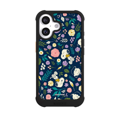 Apple iPhone 16 NIVOmax Peanuts Dark Flower Pattern