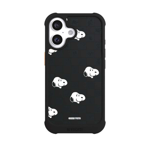 Apple iPhone 16 NIVOmax Snoopy Checked Pattern