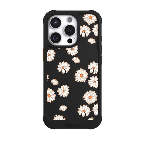 Apple iPhone 16 Pro NIVOmax Flowerpower Wallpaper White