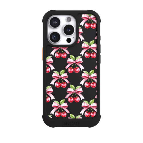Apple iPhone 16 Pro NIVOmax Cherry Bow Art with AI