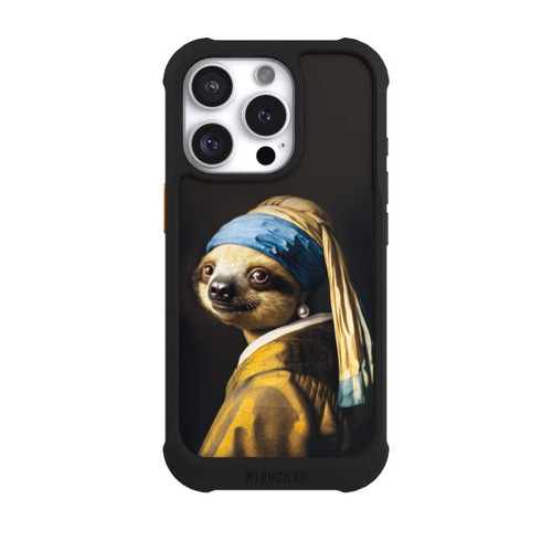 Apple iPhone 16 Pro NIVOmax Sloth with a Pearl Earring