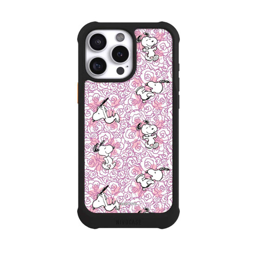 Apple iPhone 16 Pro Max NIVOmax Peanuts Pink Roses Pattern