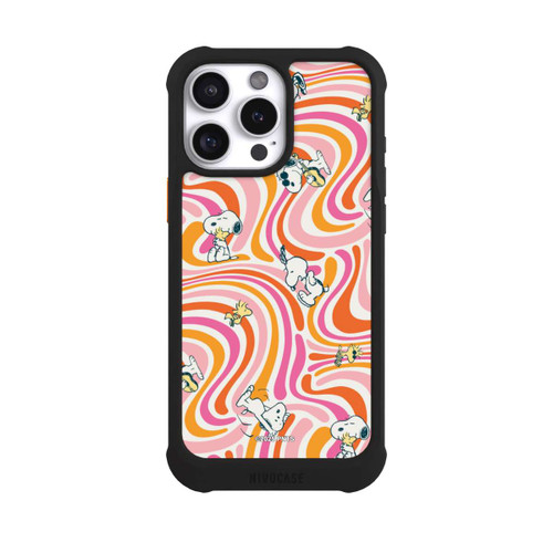 Apple iPhone 16 Pro Max NIVOmax Peanuts Hippie Pattern Orange