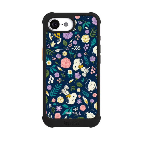 Apple iPhone 16e NIVOmax Peanuts Dark Flower Pattern