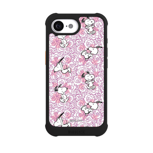 Apple iPhone 16e NIVOmax Peanuts Pink Roses Pattern