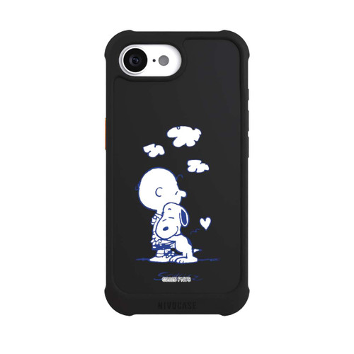Apple iPhone 16e NIVOmax Peanuts Charlie Brown Snoopy Hug Transparent