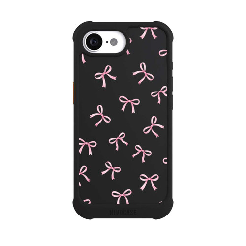 Apple iPhone 16e NIVOmax Pink Bows transparent with AI