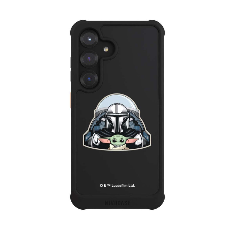 Galaxy S25 NIVOmax Mando and Grogu Transparent