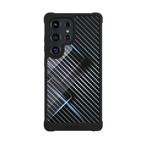 Samsung Galaxy S25 Ultra NIVOmax Blue Carbon Lines