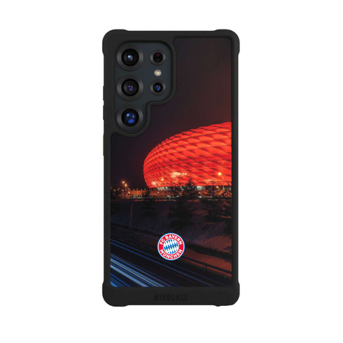 Samsung Galaxy S25 Ultra NIVOmax Allianz Arena bei Nacht FCB