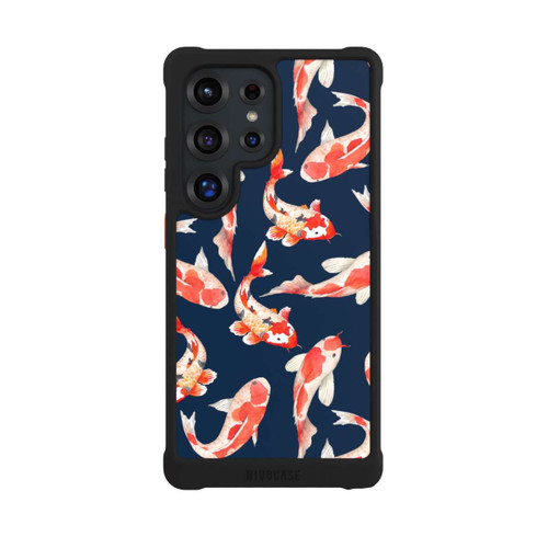 Samsung Galaxy S25 Ultra NIVOmax Coral Fish on Blue Background