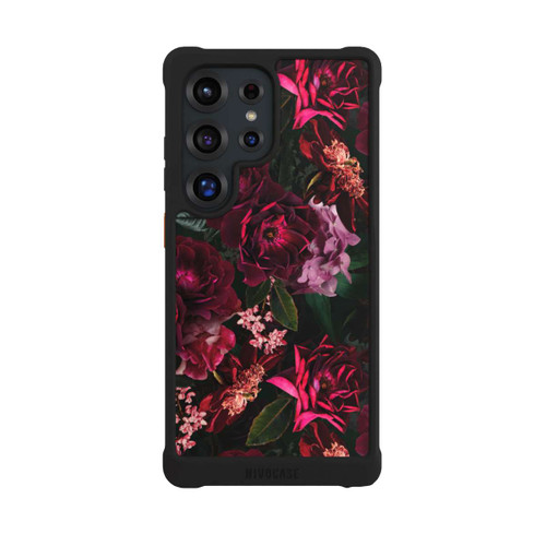 Samsung Galaxy S25 Ultra NIVOmax Dark Red and Pink Flowers