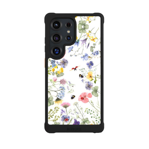 Samsung Galaxy S25 Ultra NIVOmax Colourful Spring Flowers and Bees