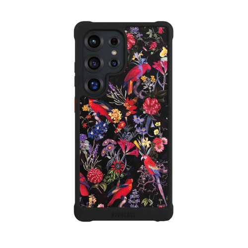 Samsung Galaxy S25 Ultra NIVOmax Dark Flowers and Parrots