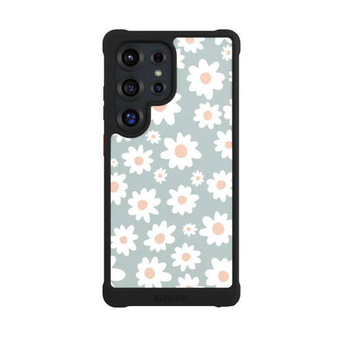 Samsung Galaxy S25 Ultra NIVOmax Daisy Flower Seamless Pattern Green