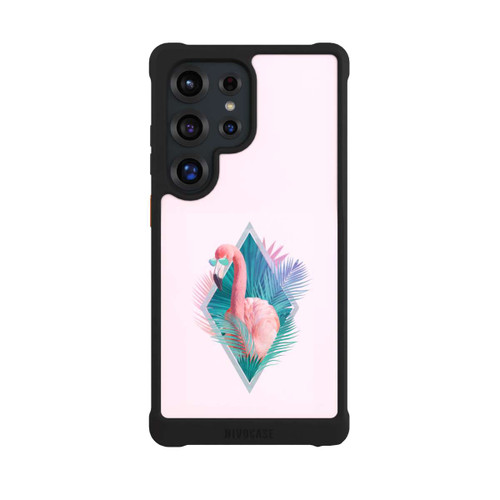Samsung Galaxy S25 Ultra NIVOmax Tropical Leaves Flamingo