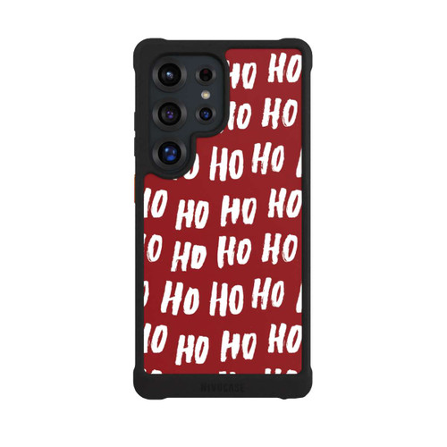 Samsung Galaxy S25 Ultra NIVOmax Ho Ho Ho Christmas Red Pattern