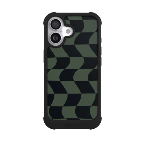 Apple iPhone 17 NIVOmax Checked Pattern Green Black