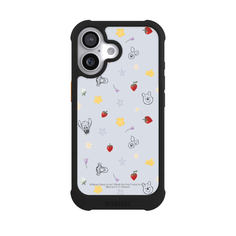iPhone 17 NIVOmax Winnie the Pooh and Friends Strawberry Pattern Blue