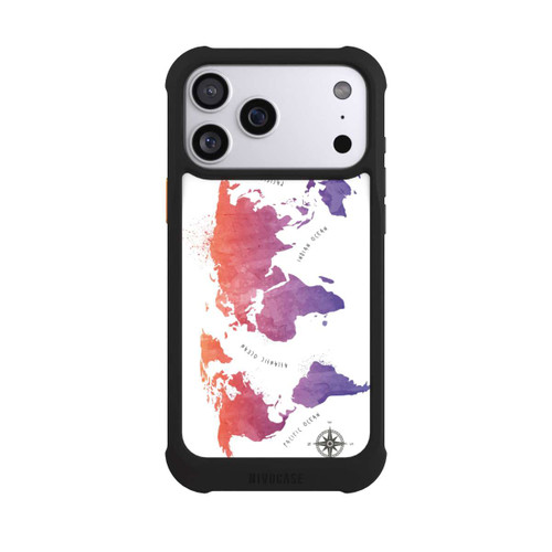 Apple iPhone 17 Pro Max NIVOmax Worldmap (Watercolor) white