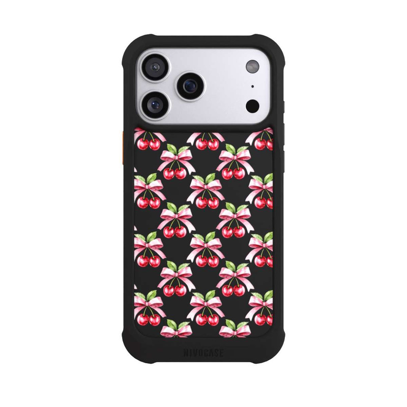 iPhone 17 Pro Max NIVOmax Cherry Bow Art with AI